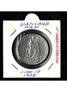 1932 Lire 10 Argento  Spl/QFdc Argento Pio XI